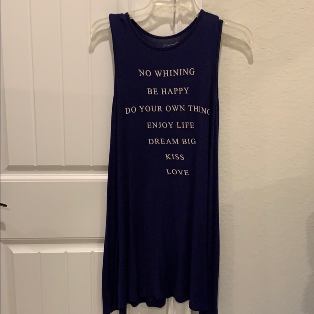 Word print dress